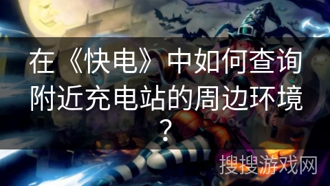 在《快电》中如何查询附近充电站的周边环境？
