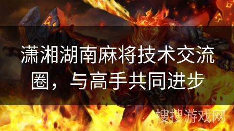 潇湘湖南麻将技术交流圈，与高手共同进步