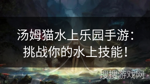 汤姆猫水上乐园手游：挑战你的水上技能！