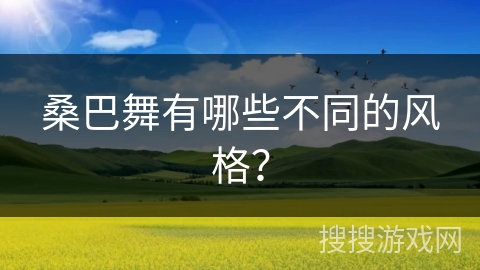 桑巴舞有哪些不同的风格？