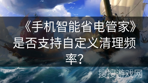 《手机智能省电管家》是否支持自定义清理频率？