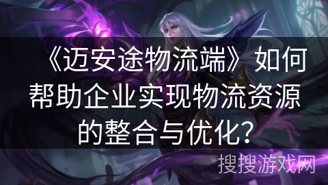 《迈安途物流端》如何帮助企业实现物流资源的整合与优化？