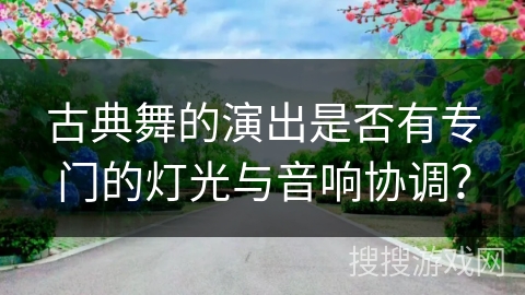古典舞的演出是否有专门的灯光与音响协调？