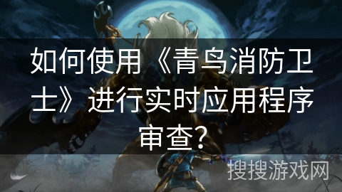 如何使用《青鸟消防卫士》进行实时应用程序审查？