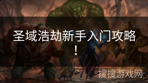 圣域浩劫新手入门攻略！