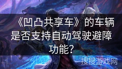 《凹凸共享车》的车辆是否支持自动驾驶避障功能？