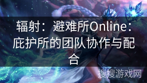 辐射：避难所Online：庇护所的团队协作与配合
