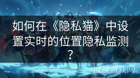 如何在《隐私猫》中设置实时的位置隐私监测？