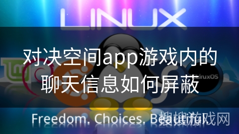 对决空间app游戏内的聊天信息如何屏蔽