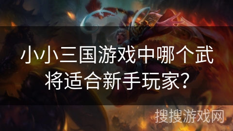 小小三国游戏中哪个武将适合新手玩家？