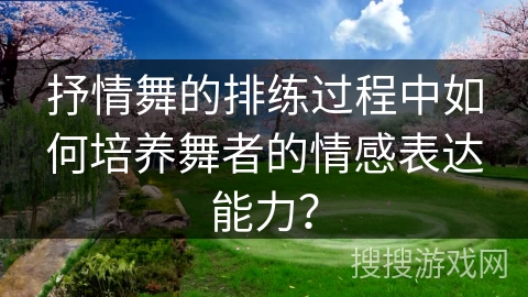 抒情舞的排练过程中如何培养舞者的情感表达能力？