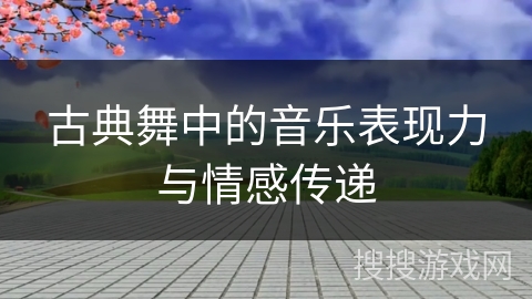 古典舞中的音乐表现力与情感传递