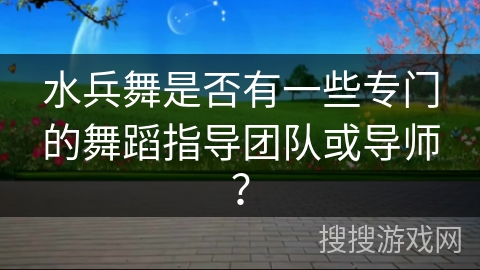 水兵舞是否有一些专门的舞蹈指导团队或导师？