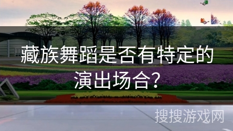 藏族舞蹈是否有特定的演出场合？