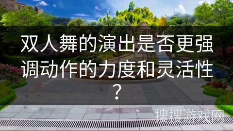 双人舞的演出是否更强调动作的力度和灵活性？