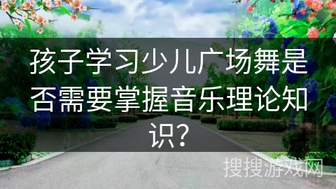 孩子学习少儿广场舞是否需要掌握音乐理论知识？