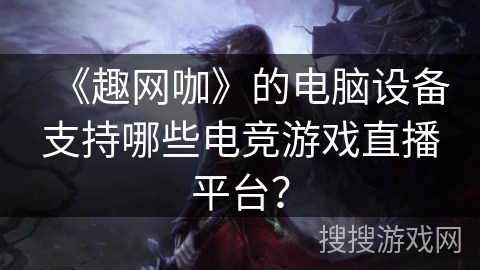 《趣网咖》的电脑设备支持哪些电竞游戏直播平台？