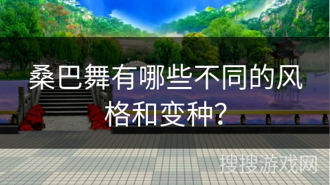 桑巴舞有哪些不同的风格和变种？