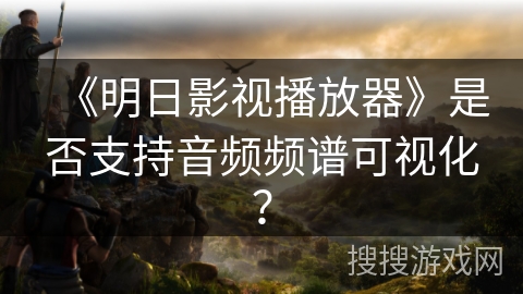 《明日影视播放器》是否支持音频频谱可视化？