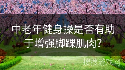 中老年健身操是否有助于增强脚踝肌肉？