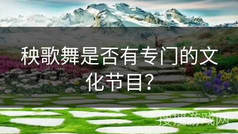 秧歌舞是否有专门的文化节目？