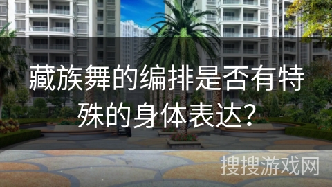 藏族舞的编排是否有特殊的身体表达?