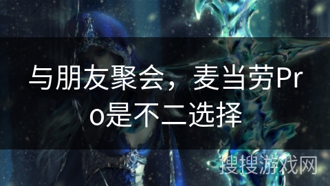 与朋友聚会，麦当劳Pro是不二选择