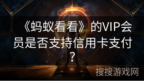 《蚂蚁看看》的VIP会员是否支持信用卡支付？