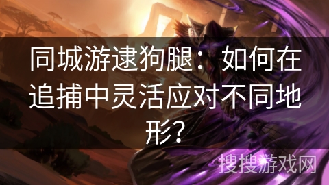 同城游逮狗腿:如何在追捕中灵活应对不同地形? 同城游逮狗腿:如何在追捕中灵活应对不同地形?