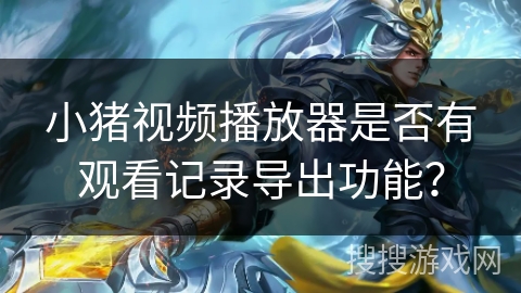 小猪视频播放器是否有观看记录导出功能？