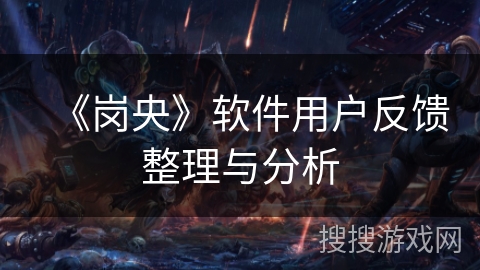 《岗央》软件用户反馈整理与分析