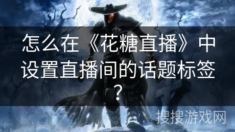 怎么在《花糖直播》中设置直播间的话题标签？