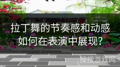 拉丁舞的节奏感和动感如何在表演中展现？