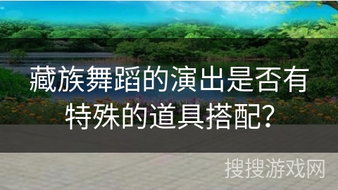 藏族舞蹈的演出是否有特殊的道具搭配？
