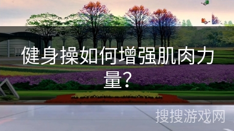 健身操如何增强肌肉力量？