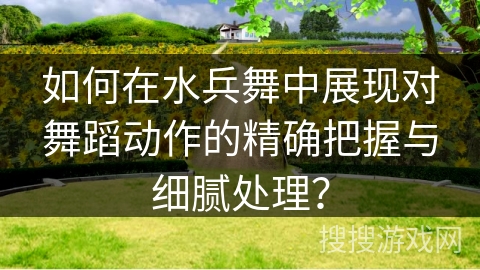 如何在水兵舞中展现对舞蹈动作的精确把握与细腻处理？