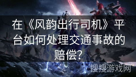 在《风韵出行司机》平台如何处理交通事故的赔偿？