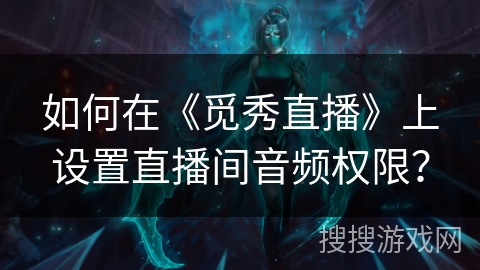 如何在《觅秀直播》上设置直播间音频权限？