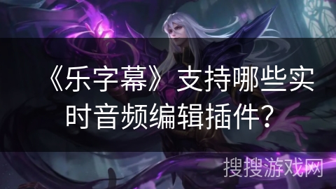 《乐字幕》支持哪些实时音频编辑插件？