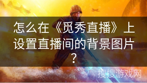 怎么在《觅秀直播》上设置直播间的背景图片？