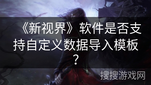《新视界》软件是否支持自定义数据导入模板？