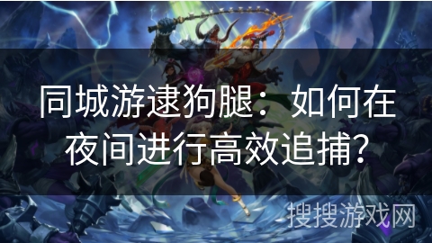 同城游逮狗腿：如何在夜间进行高效追捕？