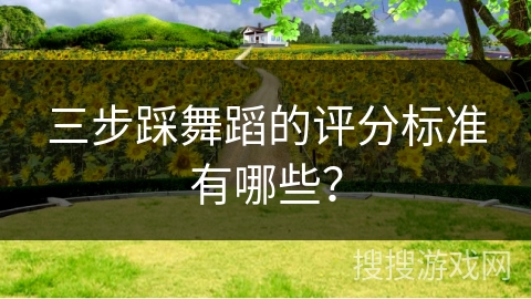 三步踩舞蹈的评分标准有哪些？