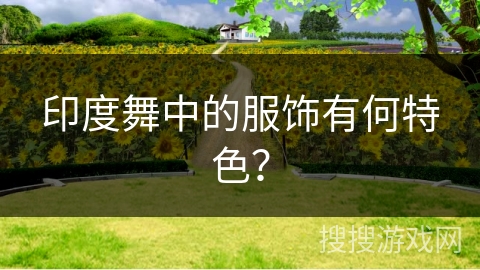 印度舞中的服饰有何特色？