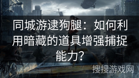 同城游逮狗腿：如何利用暗藏的道具增强捕捉能力？