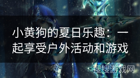 小黄狗的夏日乐趣：一起享受户外活动和游戏