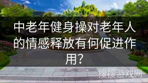 中老年健身操对老年人的情感释放有何促进作用？