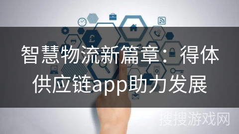 智慧物流新篇章：得体供应链app助力发展