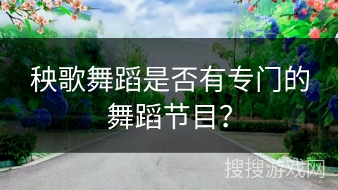 秧歌舞蹈是否有专门的舞蹈节目？