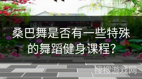桑巴舞是否有一些特殊的舞蹈健身课程？